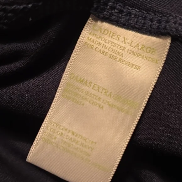 GreenTea Women's Dark Joggers with Sky Blue Drawstring - Picture 7 of 9